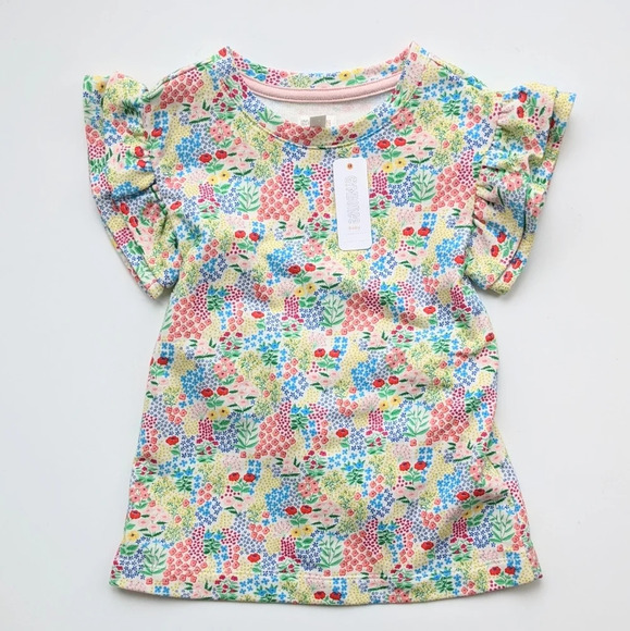 Gymboree Baby Girl Short Sleeves Floral Print Dress - Picture 1 of 7